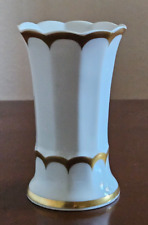 Eschenbach Germany Vase 302/10  Porzellan Gold Dekor Polygon Höhe 11,5 cm
