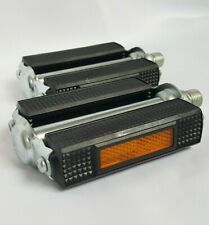 Fahrradpedale Blockpedale für Oldtimer Fahrräder Union 1 Paar mit Reflektor