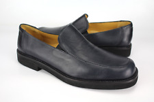 Lottusse Gr.41,5 Uk.7,5 Herren Halbschuhe  Slipper  Leder Blau  TOP   553 B