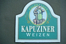 älterer Bierdeckel   Kapuziner Weizen Kulmbacher Kulmbach Bayern