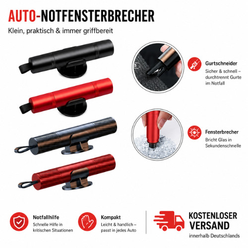 Notfallhammer auto 2in1 - auto,