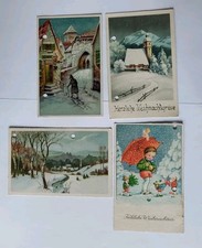 4 Weihnachtskarten Feldpost