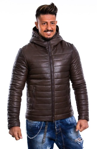 Herren daunenjacke echtleder - daunenjacke,