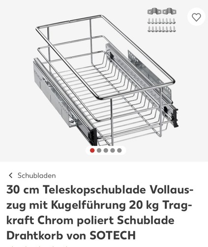 Teleskopschublade - 2x,