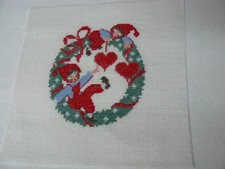 Kreuzstich Stickbild Wichtel