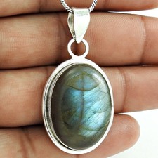 Solid 925 Silber Labradorite