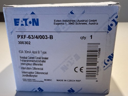 Eaton schutzschalter typ - fi-schutzschalter, b