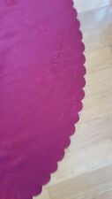 Stofftischdecke, Ornamente, oval, ca. 3,90mx1,50m, bordeaux, sehr guter Zustand