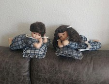 2x Puppe Porzellanpuppe