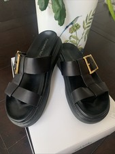 alexander mcqueen Sandale Platform Schwarz Gr.38,5