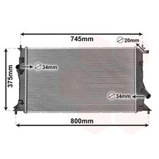 Van Wezel Motorkühler für Mazda 5