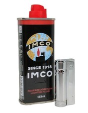 Imco Benzin + Angel Benzinfeuerzeug Austria3. Premium Deluxe Softflamme Outdoor