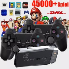 45000+ Retro Videospielkonsole 4K HD TV Spiel Stick + 2XWireless Controller 64GB