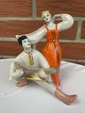 Porzellanfigur russisches paar - porzellanfigur,