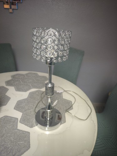 Tischlampe mit strasssteinchen - tischlampe,
