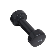 Vinylhantel 2 kg Trainingshantel Kurzhantel Fitness Training Hantel in Schwarz