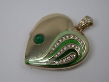 tolles feines Brillant Herz Victor Mayer(bekannt für Faberge) Gold 585