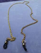 Hübsche Brillenkette   goldfarben    62 cm