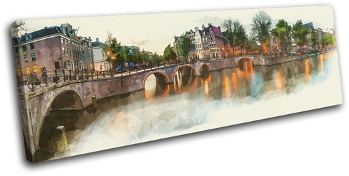 Amsterdam canal watercolour - amsterdam,