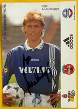 Ingo Anderbrügge FC Schalke 04 handsignierte Autogrammkarte 1997-98 Eurofighter