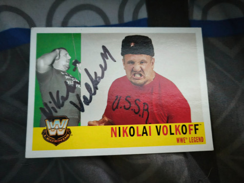 Signierte sammelkarte nikolai - sammelkarte,