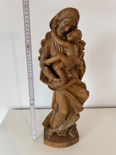Holzfigur madonna maria - holzfigur, mit