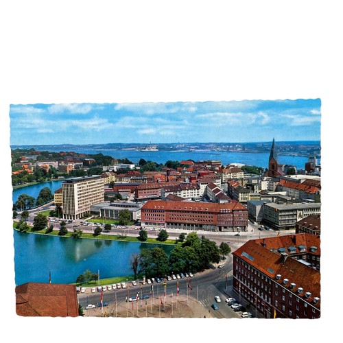 Postkarte kiel stadtansicht - stadtansicht, 75