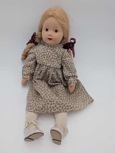 Alte stoffpuppe vintage - stoffpuppe, cm