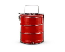 3-Etagen Lunchbox Metallic Red