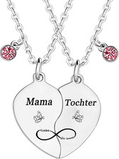 Mutter und Tochter Halskette - Für Immer Verbunden - Geschenk für Mutter