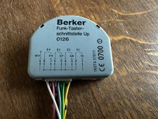 Berker Funk-Tasterschnittstelle Up 0126 4fach Funkbus grau KNX EIB *1