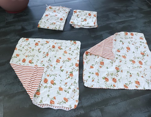 Sommer bettwäsche 4tlg 2x - -,