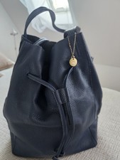 ECHTLEDERTASCHE/ BUKETT BLAU 