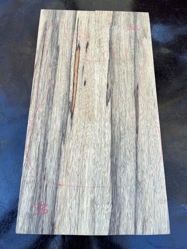 Black limba korina - black,