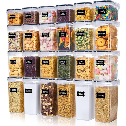 24x vorratsdosen set luftdicht - vorratsdosen,