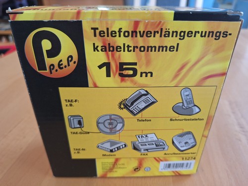 Telefonverlängerungskabeltrom