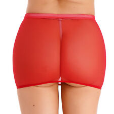 DE Damen Mini Rock Transparent Stretch Bikini String Tanga Bademode Cover Up