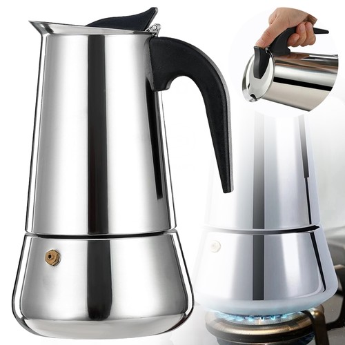 Espressokocher aus edelstahl - aus,
