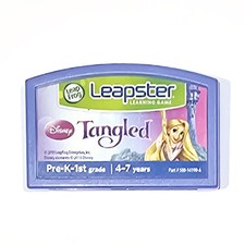 Leap Frog LEAPSTER Pre-K Learning Game Cartridge DISNEY TANGLED Rapunzel Vowels