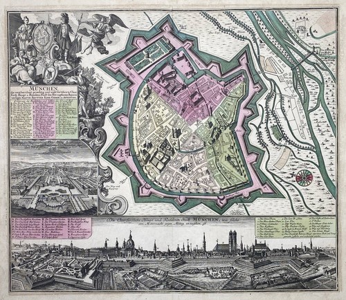 München stadtplan plan - münchen,