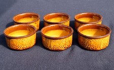 6 Schalen / Schälchen / Schüsseln von WAKU W-Germany in Hellbraun