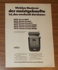 Seltene Werbung vintage BRAUN