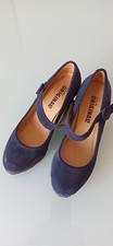 Blaue Pumps aus Wildleder der Marke Clarks, 50er Jahre-Stil 