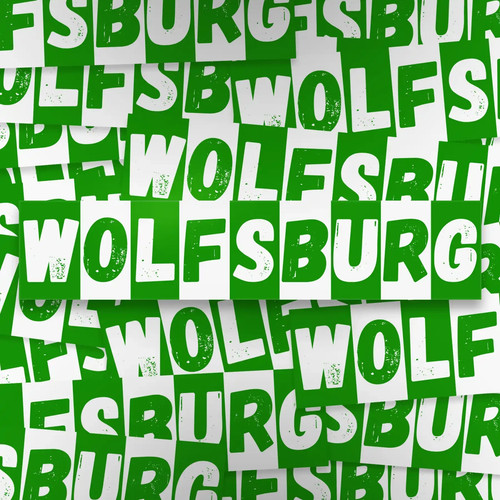 100x wolfsburg aufkleber - 100x, aufkleber/