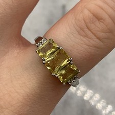 Citrin Smaragdschliff CZ