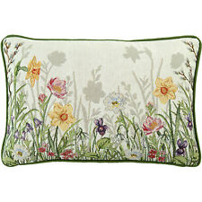 SANDER Meadow Kissen gefüllt Dekokissen Sofakissen Gobelin Blumen 32 x 48 cm