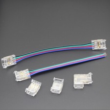 COB RGB CCT LED Strip Leiste L T Kreuz Verbinder Schnellverbinder Eckverbinder