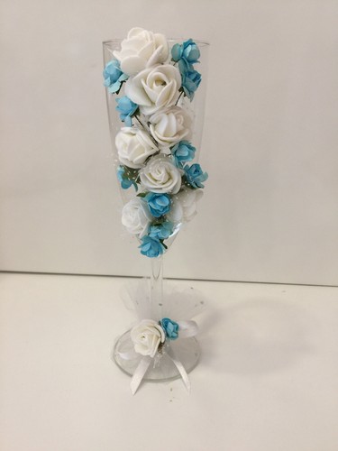 Sektglas rosen brautpaar - sektglas,