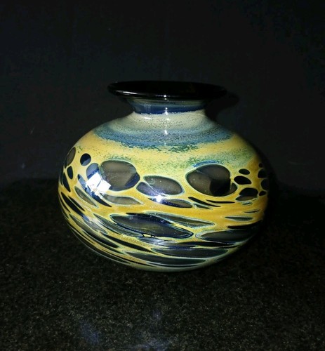 Eisch glas vase pfauenauge - vase,