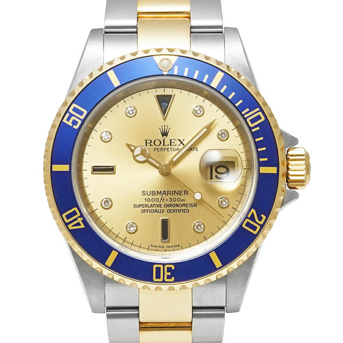 Rolex submariner 16613sg gold - rolex,